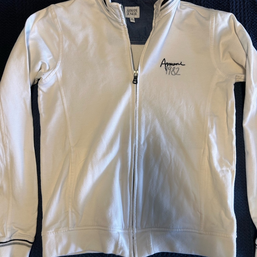 Armani Junior White Blazer Elegant and Versatile